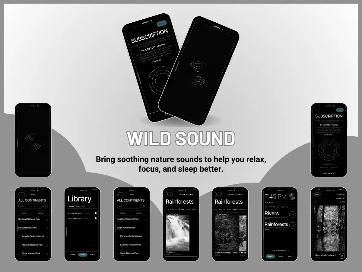 Wild sound portfolio banner