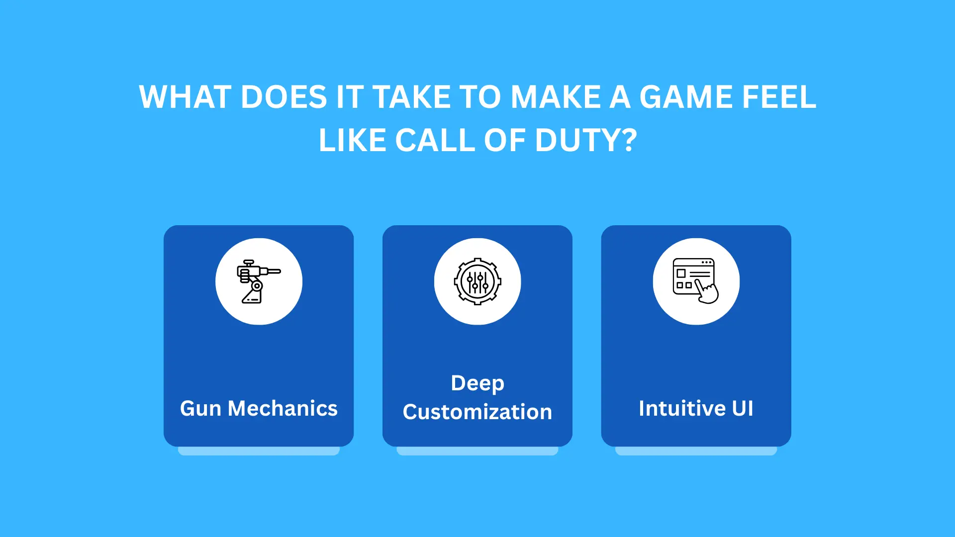 what does it take to make a game feel like call of duty