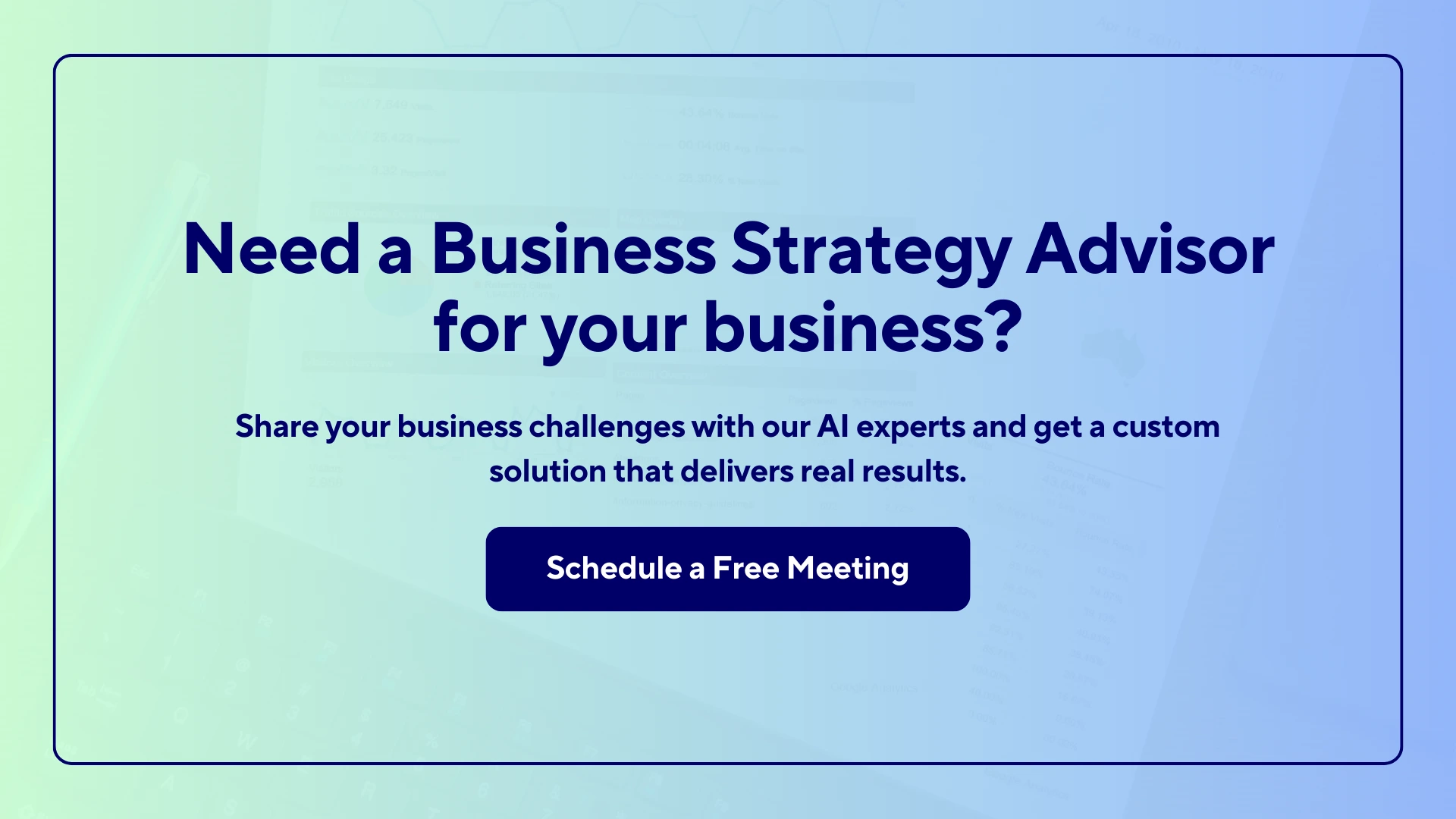 Need a Business Strategy Advisor for your business