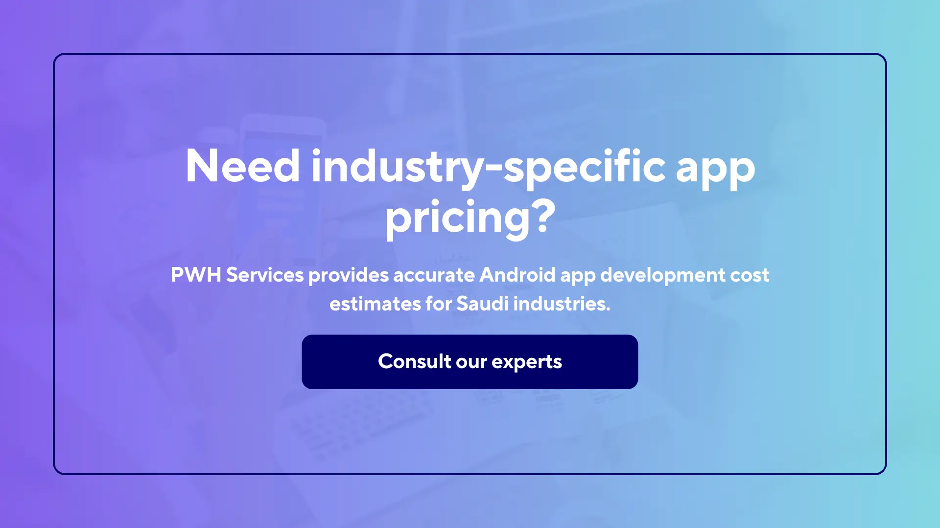 Android App Development Cost in Saudi Arabia (2026 Pricing Guide) 4 Need industry specific app pricing
