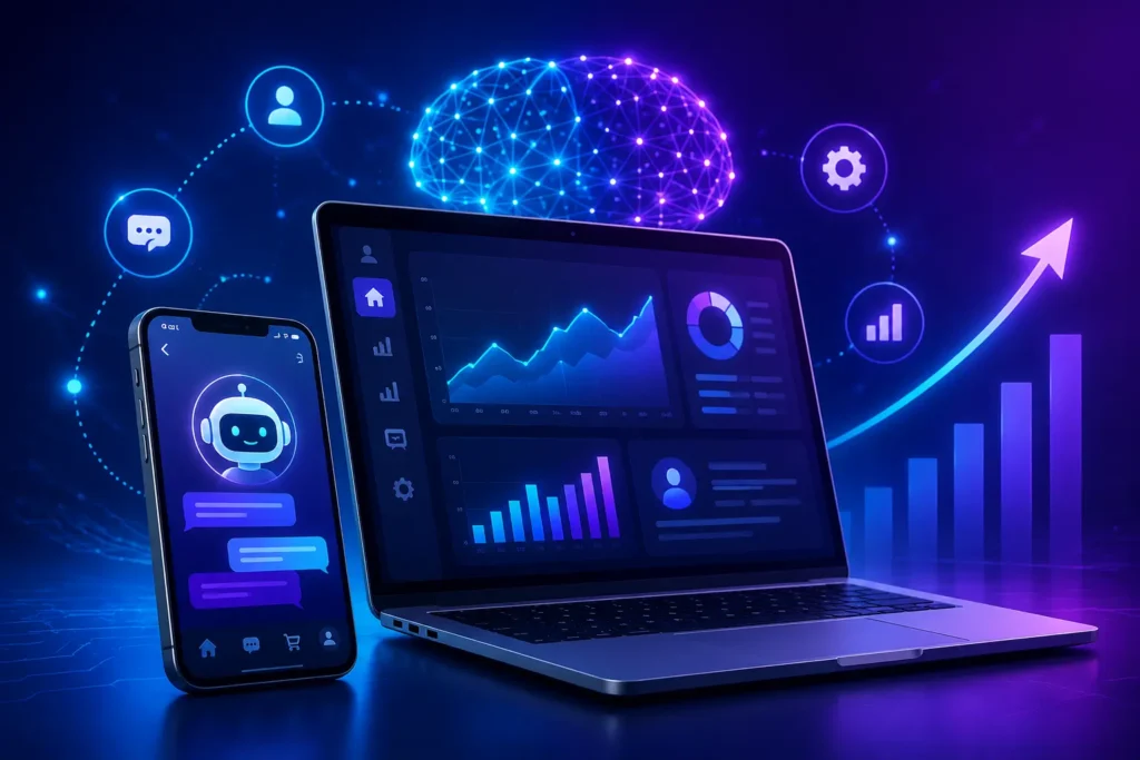 5 AI Integrations That Actually Increase Web & Mobile App Conversions (2026 Cost & ROI Guide) 4 Remove term: AI Integrations for Web and Mobile Apps AI Integrations for Web and Mobile Apps