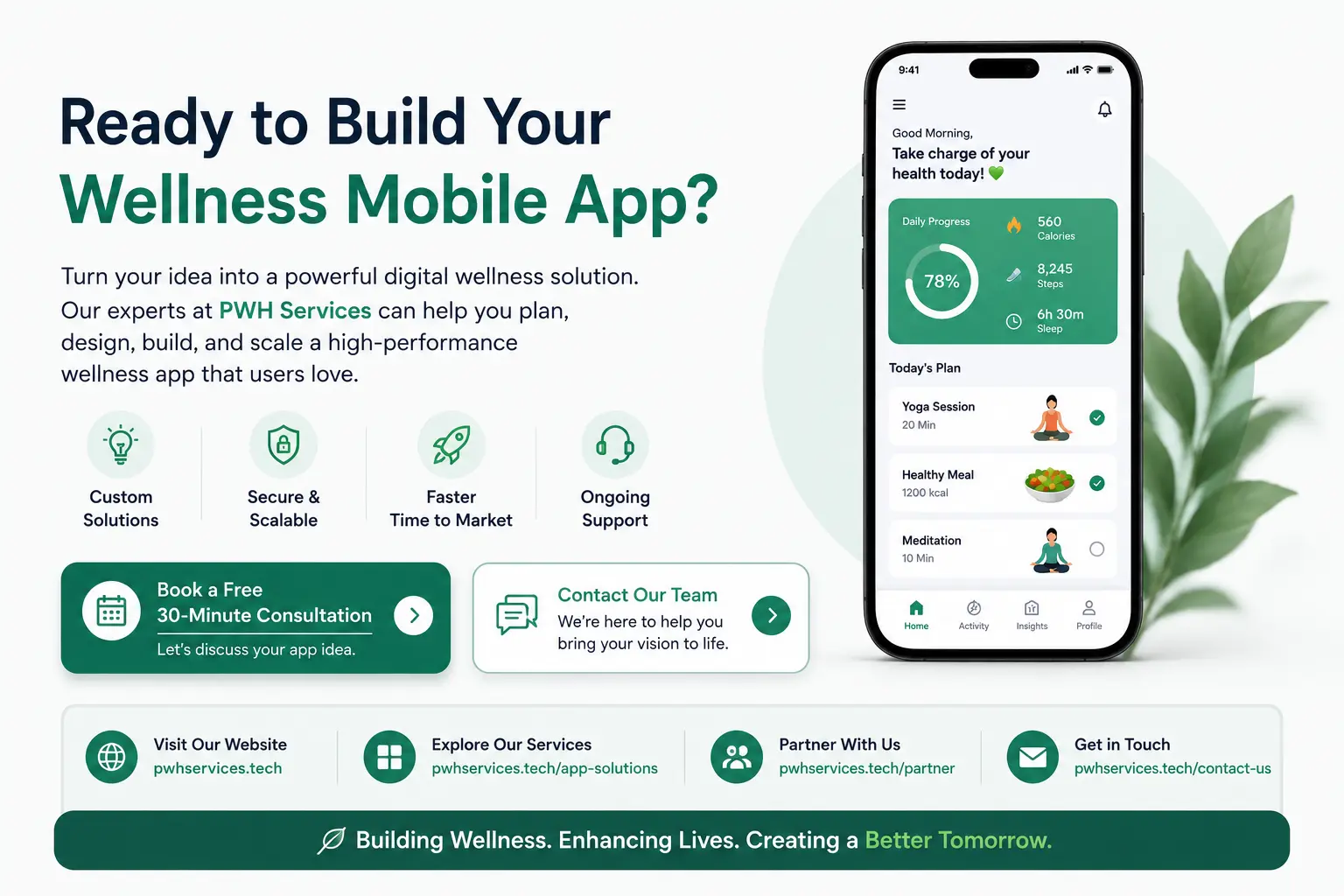 How to Build a Wellness Mobile App: Features, Development Process & Cost 3 Ready to build your wellness mobile app 1
