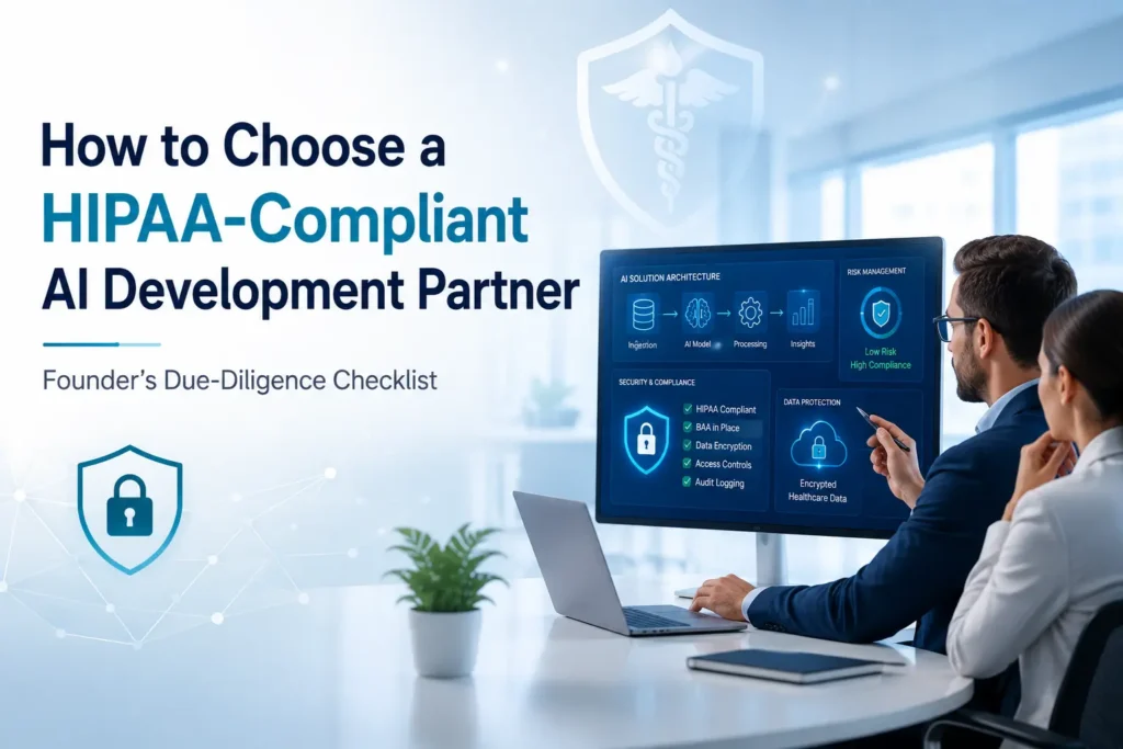 How to Choose a HIPAA Compliant AI Development Partner: A Founder's Due-Diligence Checklist 1 How to Choose a HIPAA Compliant AI Development